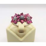 Sterling Silver Pink Tourmaline Gemstone Ring New with Gift Pouch