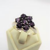 Sterling Silver Amethyst Ring New with Gift Pouch