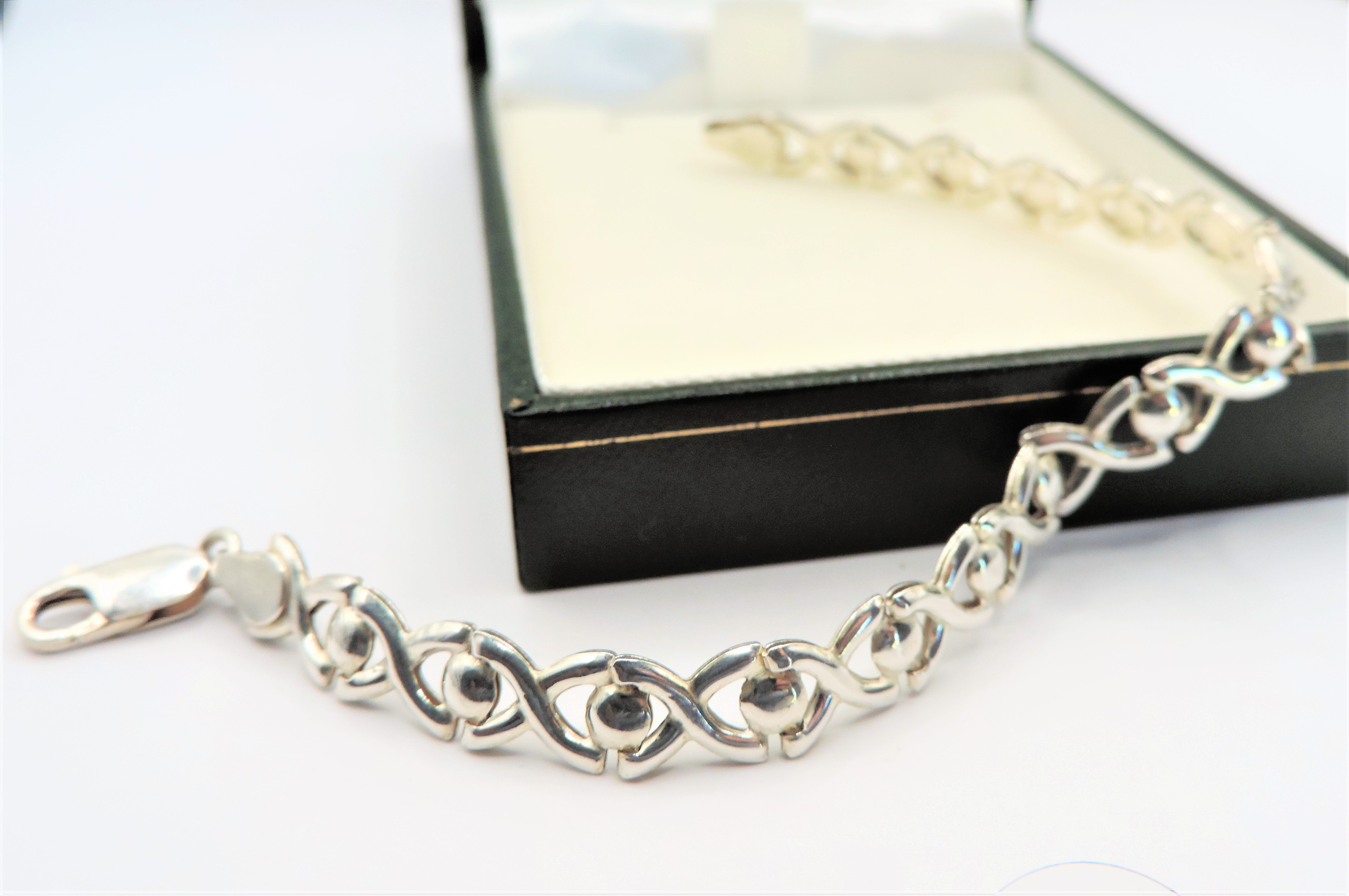 925 Sterling Silver Bracelet Made in Italy with Gift Box - Image 2 of 3