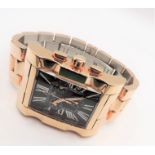 Gents PRYNGEPS Milan 1956 Rose Gold Tone Stainless Steel Bracelet Watch