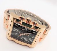 Gents PRYNGEPS Milan 1956 Rose Gold Tone Stainless Steel Bracelet Watch