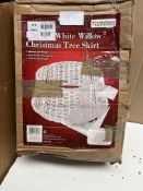 Christmas Workshop Folding White Willow Christmas Tree Skirt. RRP £29.99 - GRADE U