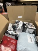 Large Assorted Box Containing Electrical/Home/Tech. Approx. RRP £200 - GRADE U