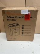 Bonsaii 6 Sheet Cross Cut Paper Shredder. RRP £59.99 - GRADE U