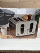 Morrisons Venice 4 Slice Toaster. RRP £39.99 - GRADE U