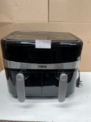 Tower 9L Dual Basket Air Fryer. RRP £139.99 - GRADE U