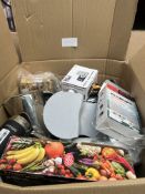 Large Assorted Box Containing Electrical/Home/Tech. Approx. RRP £200 - GRADE U