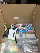 Large Assorted Box Containing Electrical/Home/Tech. Approx. RRP £200 - GRADE U