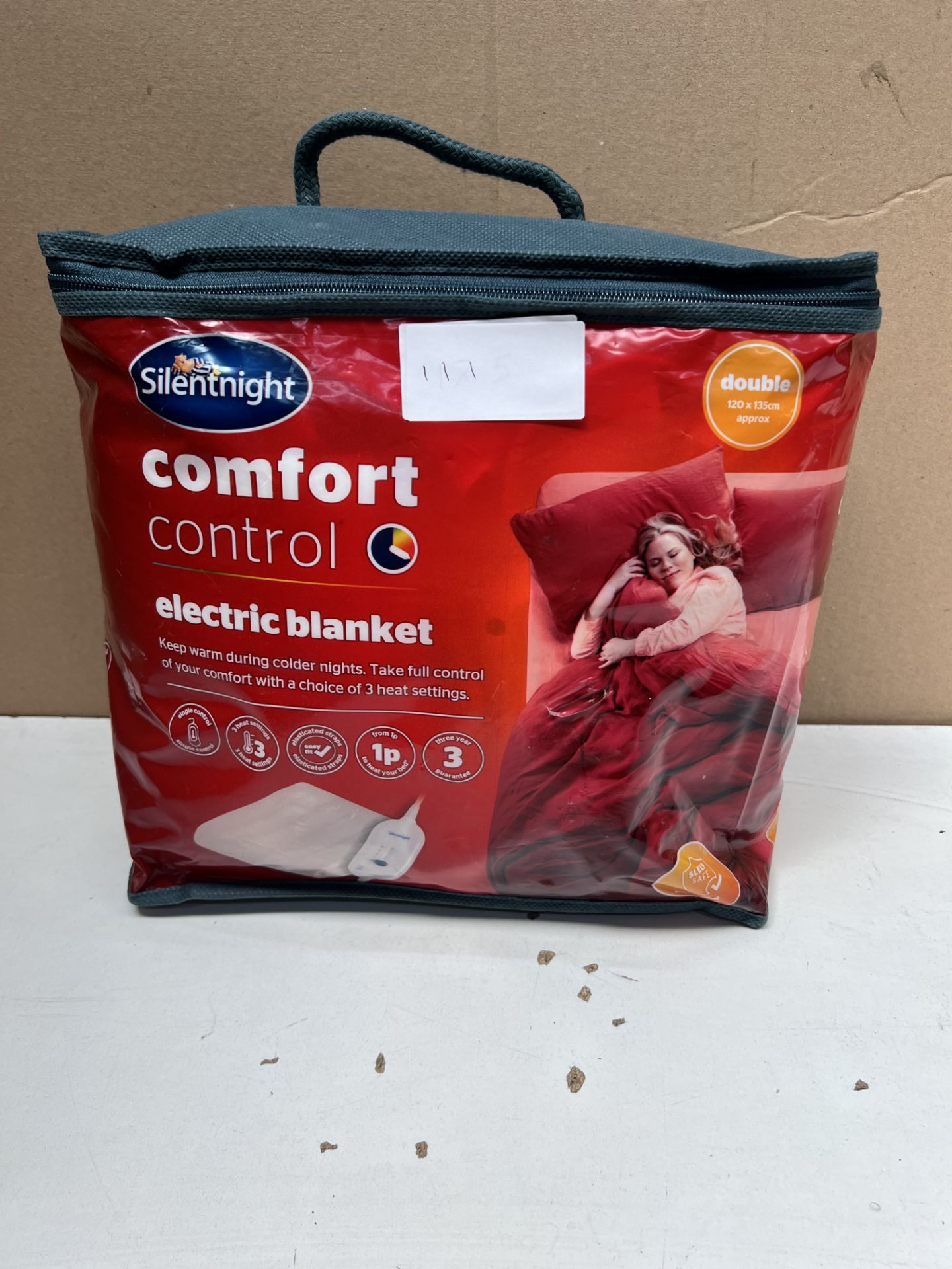 Silentnight Comfort Control Electric Blanket Double. RRP £39.99 - GRADE U