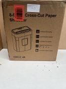 Bonsaii 8 Sheet Cross Cut Paper Shredder. RRP £59.99 - GRADE U