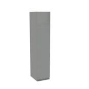 1 x Modular Bedroom: Single Grey Wardrobe - 2220mm x 450mm (RRP PER UNIT - £225)