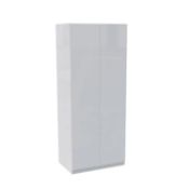 1 x Modular Bedroom: Double White Wardrobe - 2220mm x 900mm (RRP PER UNIT - £350)