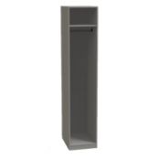 1 x Modular Bedroom: Single Grey Wardrobe Carcass - 2220mm x 450mm (RRP PER UNIT - £160)