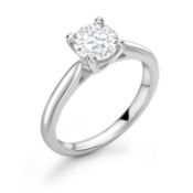 18ct White Gold Single Stone Claw Set Diamond Ring 0.50 Carats