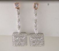 14ct Gold Fancy Cluster Diamond Earring 1.50 Carats