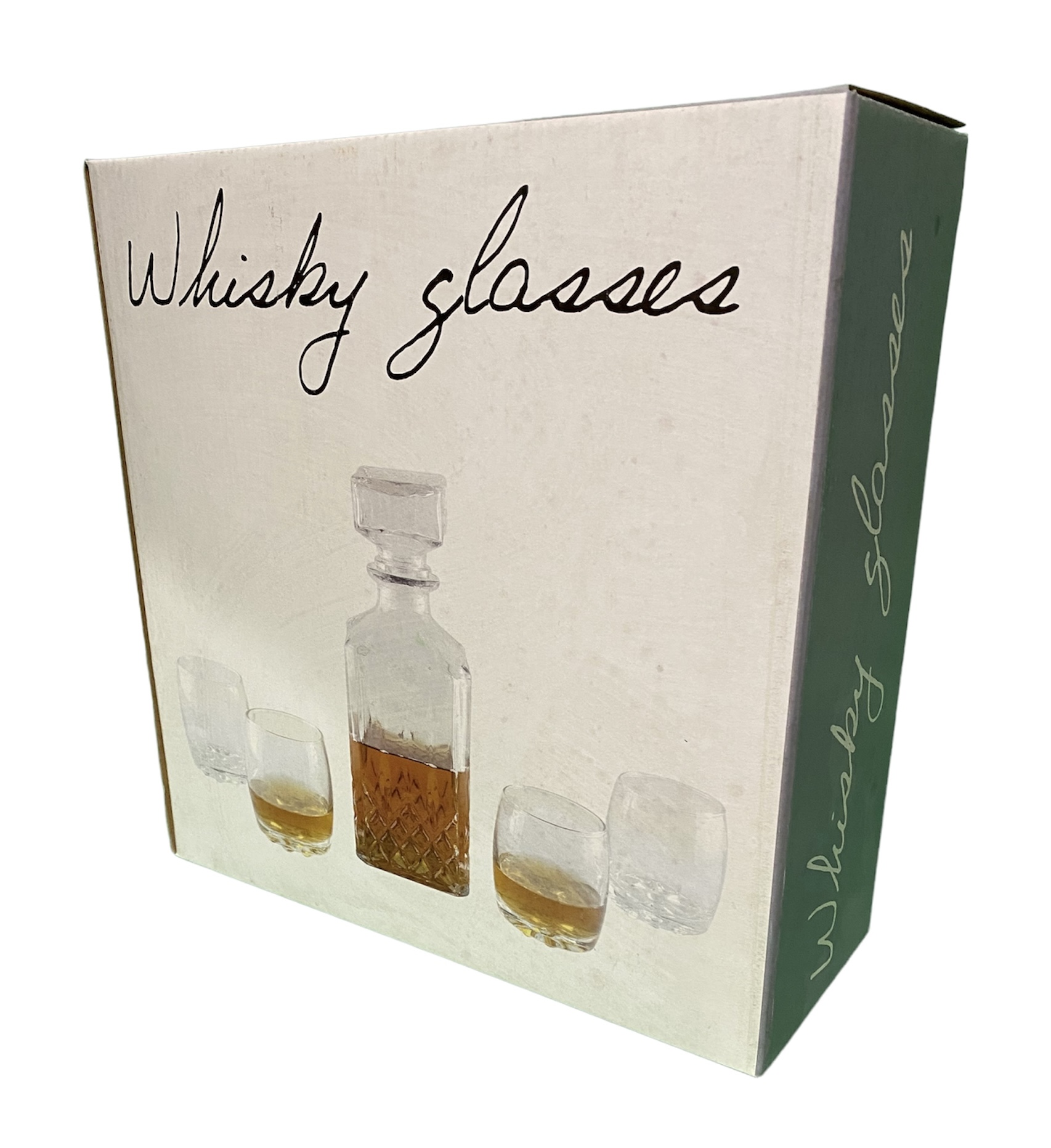 Whiskey Decanter and 4 Glasses RRP £34.95 ea