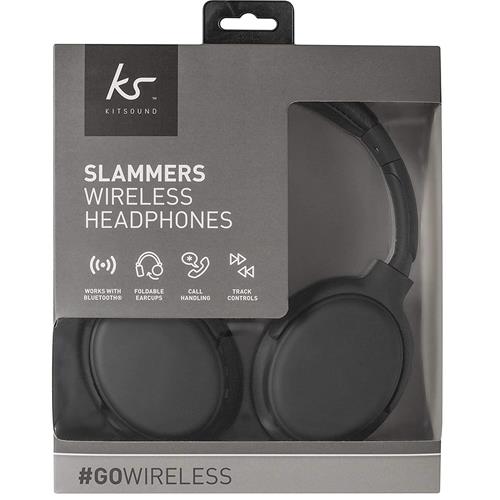 KitSound Slammer Wireless On-Ear Headphones