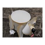 Wobbly Head Metal Labrador Planter