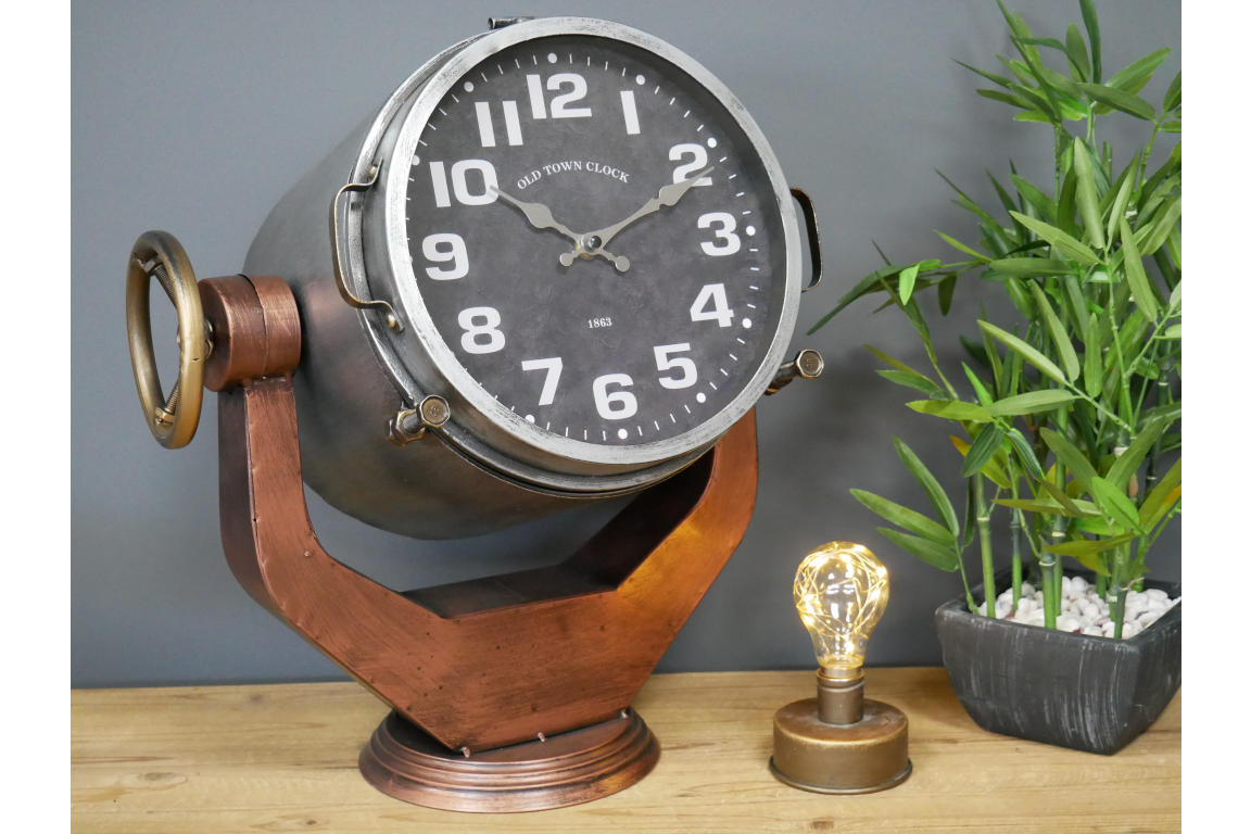 Large Table Top Search Light Clock