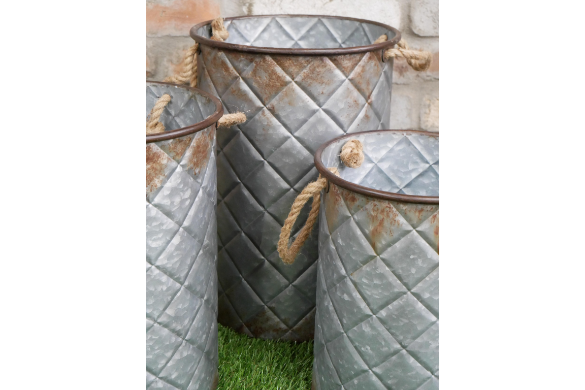 Set of 3 Rustic Buckets - Image 2 of 3
