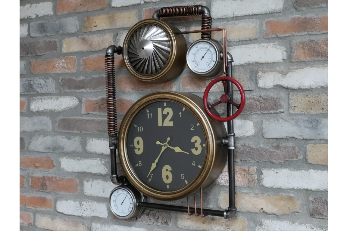 Large Industrial Factory Themed Clock