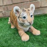 Playful Tiger Cub Garden or Home Ornament