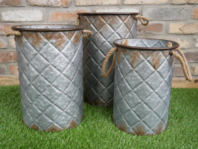 Set of 3 Rustic Buckets - Image 3 of 3