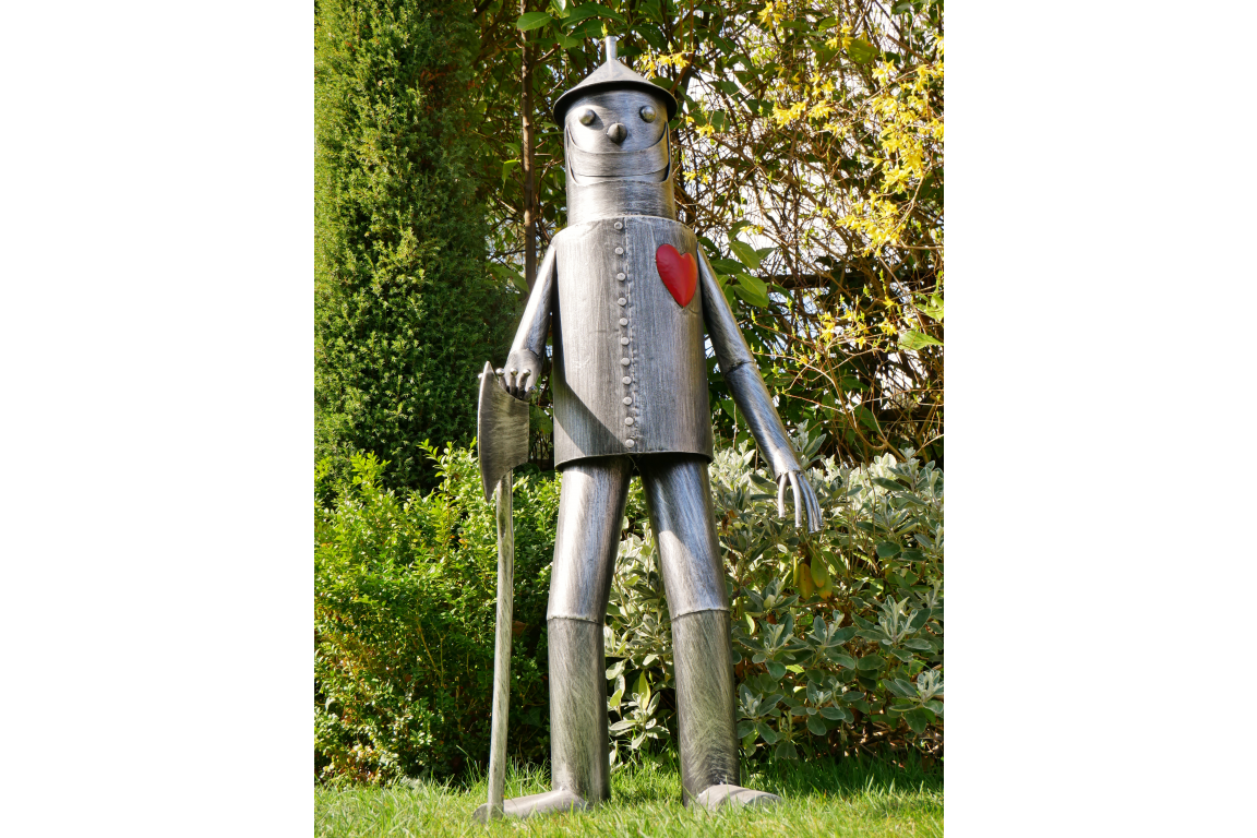 Large Tin Man Garden Statue