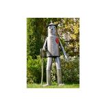 Large Tin Man Garden Statue