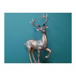 Large Bronzed Stag on a Ball