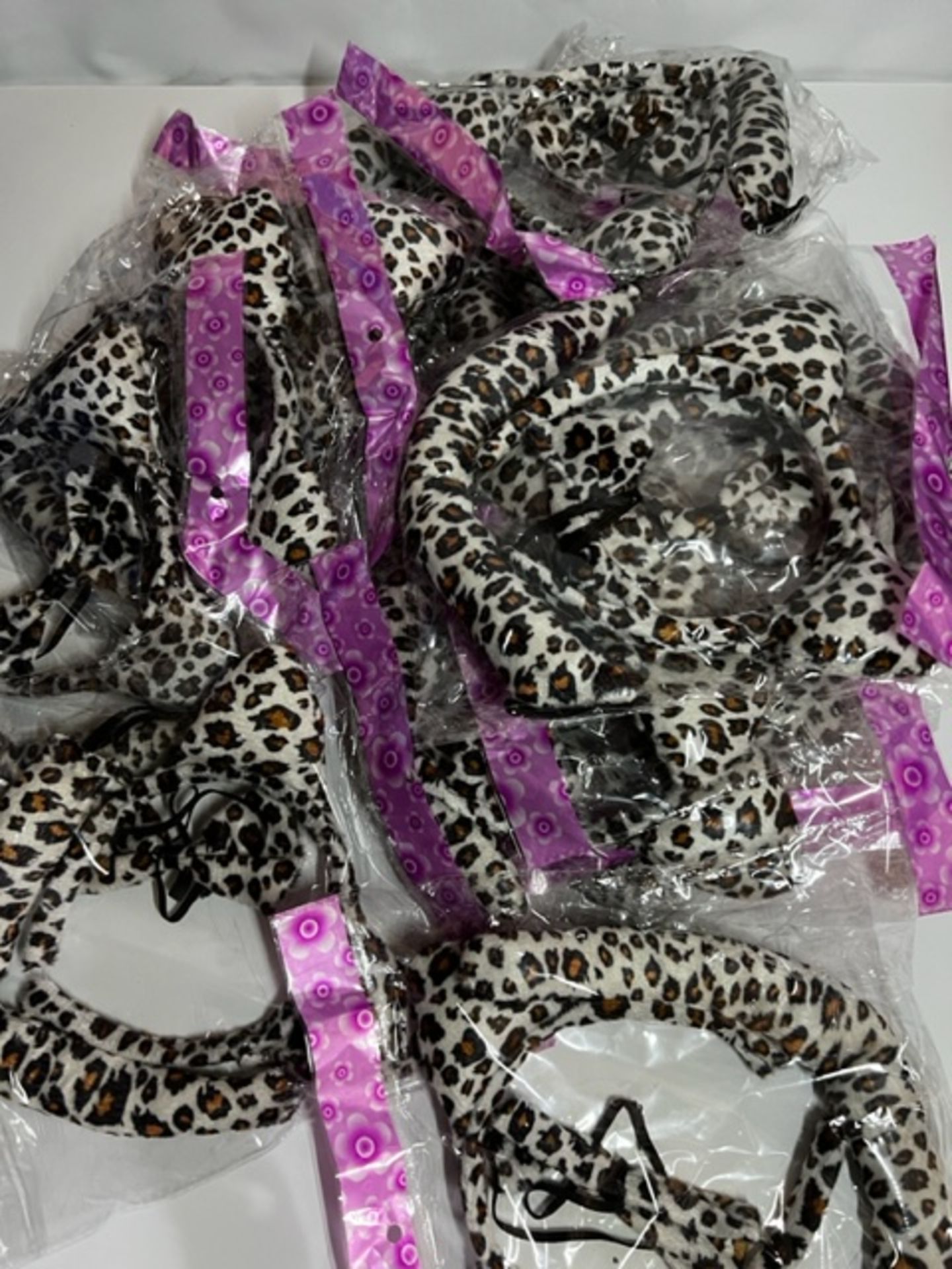 15 packs of Leopard ears - tail & bow tie fancy dress - Image 2 of 2