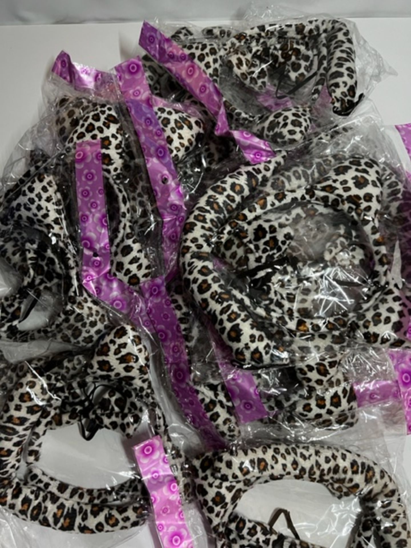 15 packs of Leopard ears - tail & bow tie fancy dress