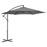 4x Banana Cantilever Parasol and Water Base - Grey