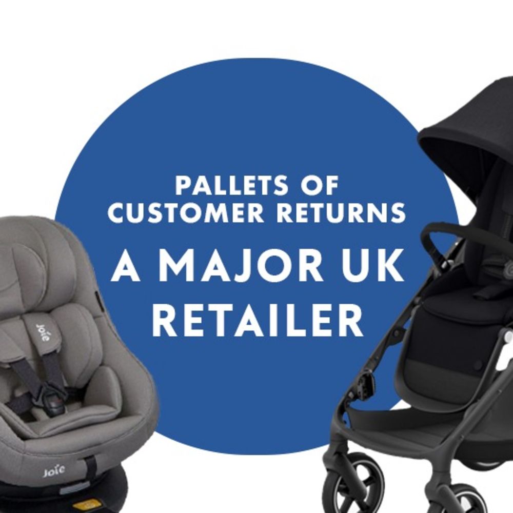 No Reserve | Graded Baby Products -Pushchairs, Carseats, Carry Cots, Bouncers etc  Sourced from a Major UK Retailer