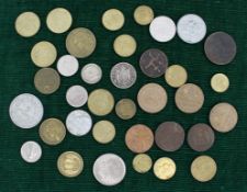 Collection of Antique & Vintage French Coins Francs Cenntimes