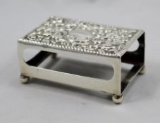 Late Victorian Sterling Silver Matchbox Holder Chester 1900