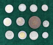 Collection of 12 Antique & Vintage Portuguese Coins Escudos Reis