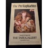Two x The Pre-Raphaelites, The Tate Gallery Exhibition Poster 1984