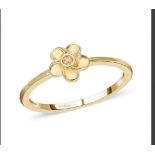 New! Diamond Floral Ring, Earrings & Pendant