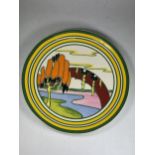 A Wedgwood Clarice Cliff 10"" Plate