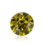 1 Pcs Diamond - 0.20 ct - Round Brilliant - Fancy Brown Yellow - GIA Certified