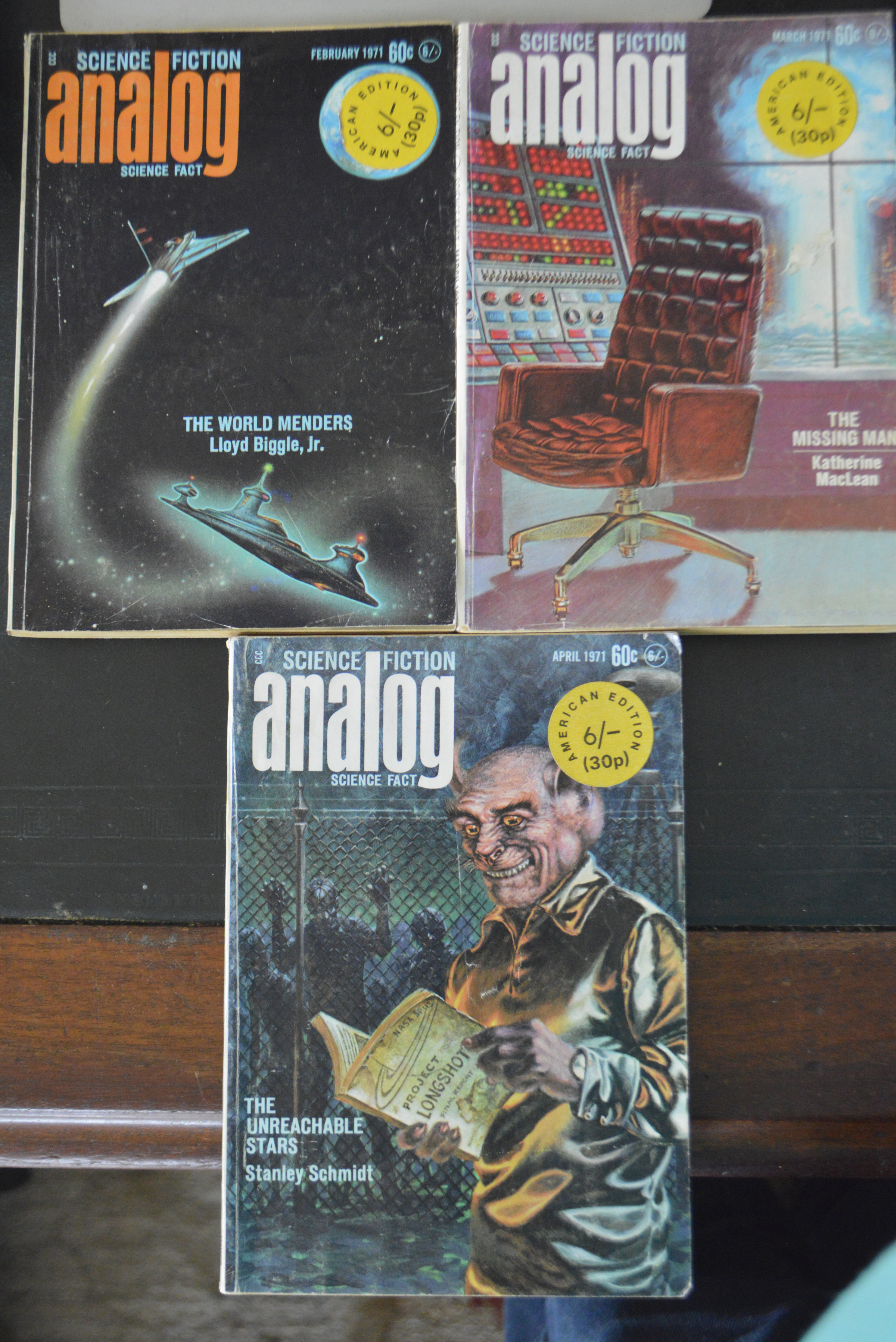 Analog Science Fiction & Fact 40 Volumes From The 1960's + 70's All With Complete 1st Ed. Stories - Image 9 of 12
