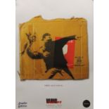 BANKSY (born 1974) Love is in the Air - Offset Lithographic Poster produced for The Palace of Cul...