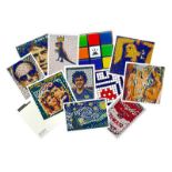 Invader (France b. 1969-) "Rubikcubist" Invasion of MIMA of Brussels 2022, 11 Invader Postcard Ki...