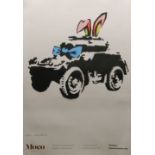 BANKSY (born 1974) Armoured Car - Offset Lithographic poster Produced for The MOCO Museum, 2018.