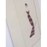 Erté (French 1892-1990) ‘An elegant women’ Pencil, Watercolour and Gouache Circa 1930s Signed Er...