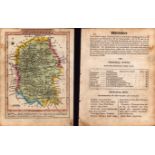 Wiltshire Engraved Hand Coloured George IV Antique Map & Text.