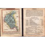 Cheshire Engraved Hand Coloured George IV. Map & Text.