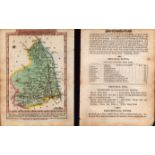 Northumberland Engraved Hand Coloured George IV Map & Text.