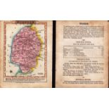 Norfolk Engraved Hand Coloured George IV Antique Map & Text.